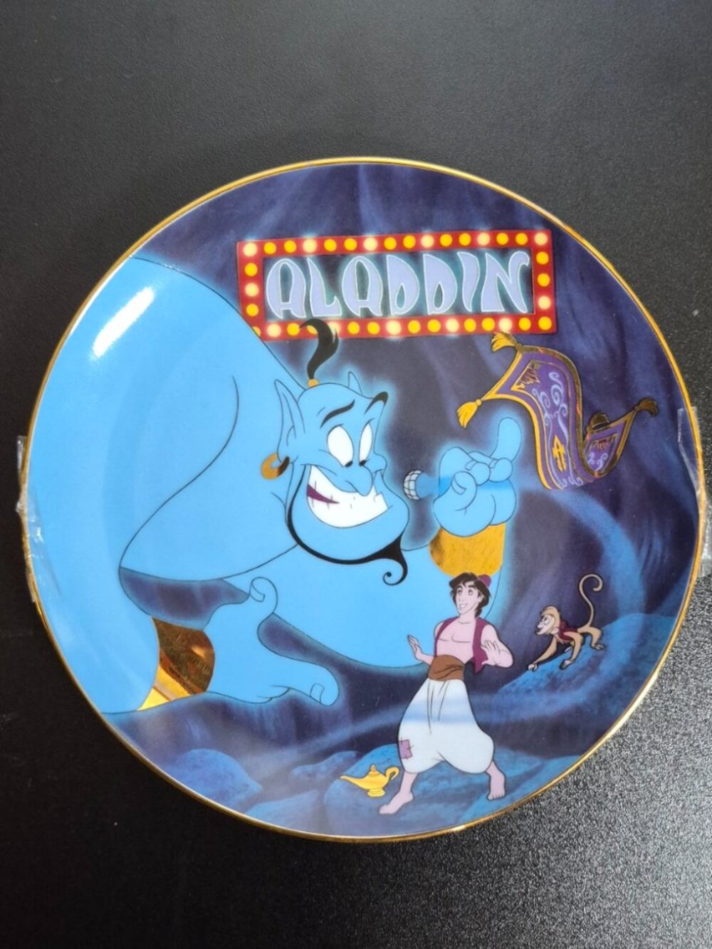 Disney Aladdin Genie Bradford Exchange Collector Plate w/ COA